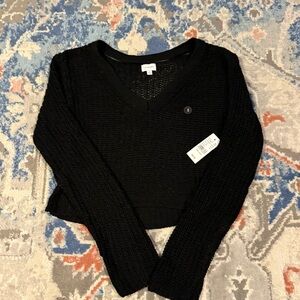 NWT Pacsun LA Hearts Black V-Neck Knit Sweater